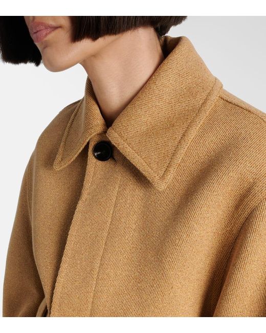 Bottega Veneta Brown Bomberjacke Aus Einem Baumwollgemisch