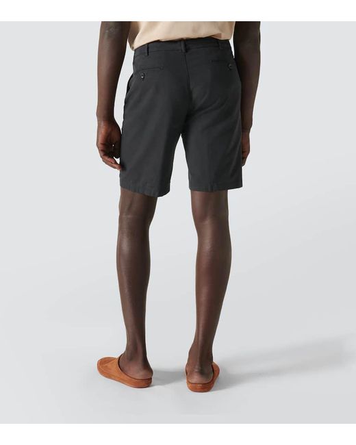 Loro Piana Bermuda-Shorts aus einem Baumwollgemisch in Black für Herren