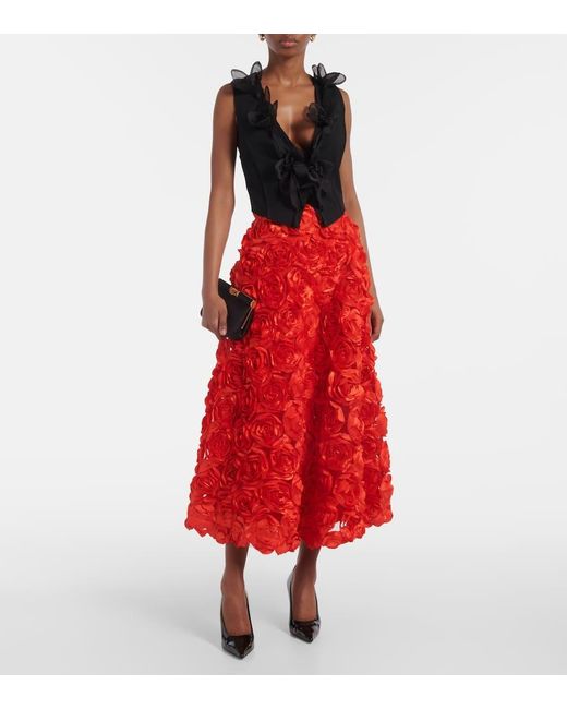Gonna Midi di ROTATE BIRGER CHRISTENSEN in Red