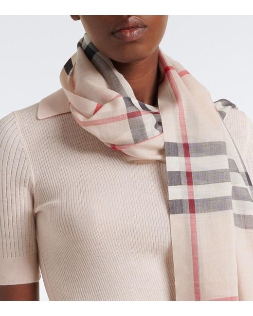 Sciarpa Check di Burberry in Multicolor