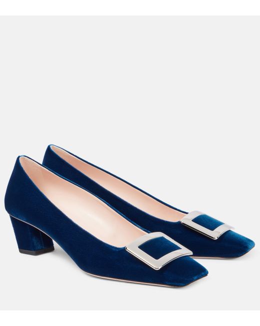 Roger Vivier Blue Belle Vivier 45 Pumps