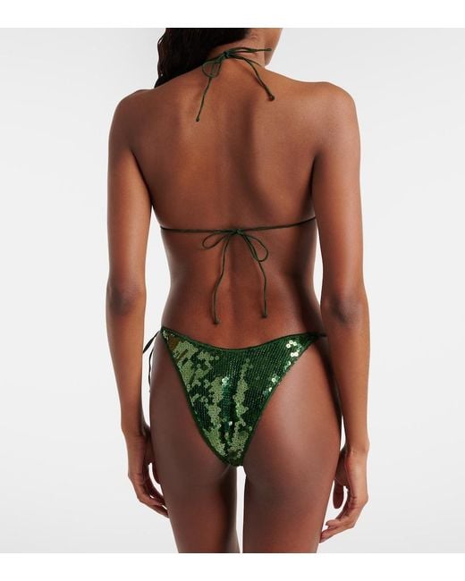 Oseree Green Marylin Sequined Bikini