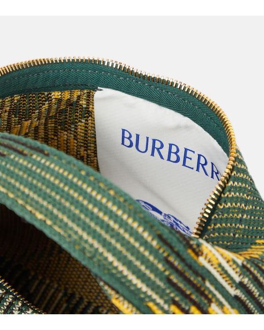Burberry Green Tote Peg Check Mini