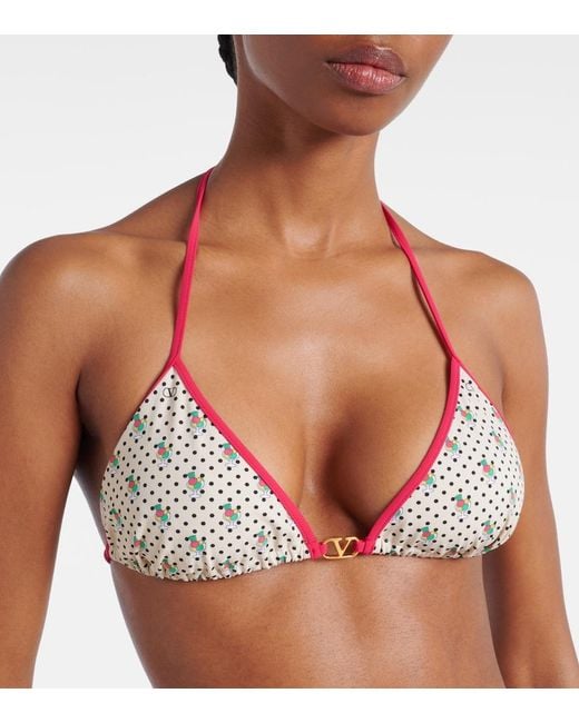 Valentino Pink Printed Bikini