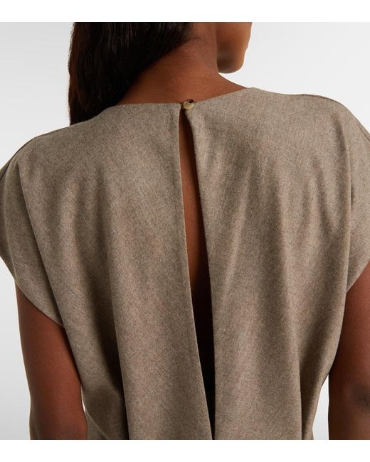 Khaite Gray Mer Cotton Top