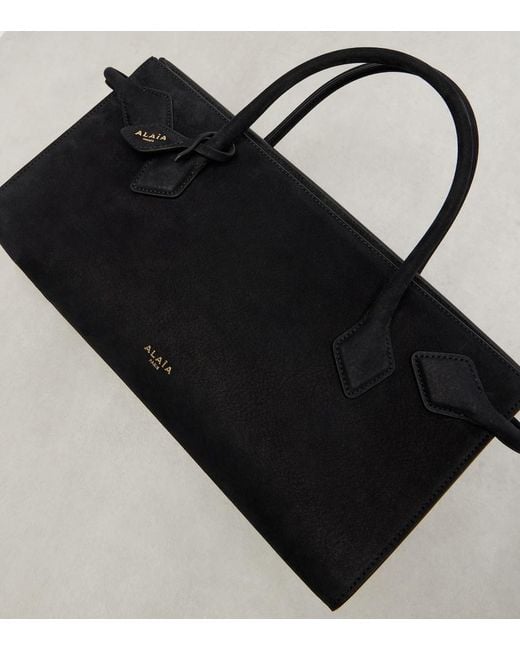 Alaïa Black Suede Tote Bag