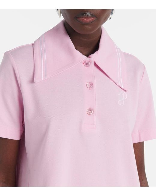 Patou Pink Polokleid Aus Baumwolle