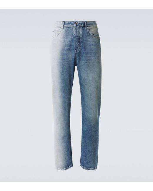 Loewe Blue Faded Straight Jeans for men