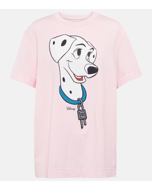 Givenchy Pink X Disney® T-Shirt aus Baumwoll-Jersey
