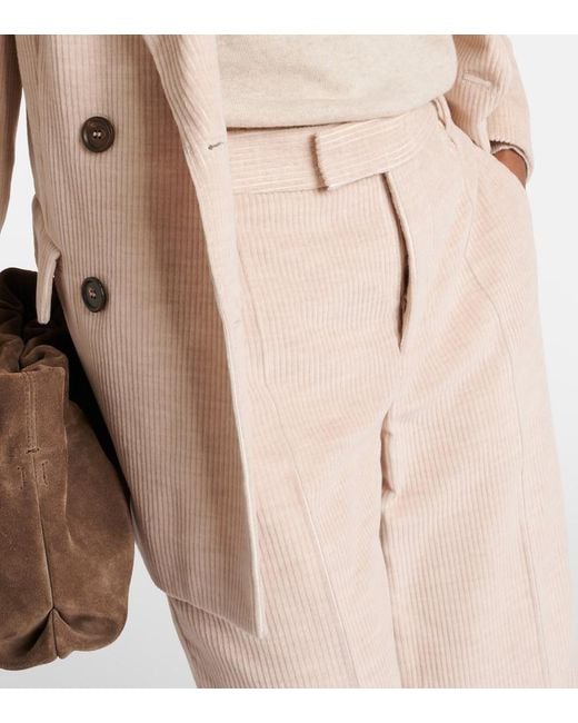 Brunello Cucinelli Natural Straight Pants