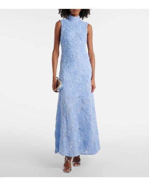 ROTATE BIRGER CHRISTENSEN Blue Maxikleid