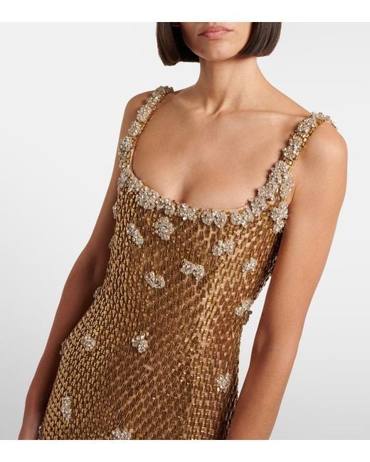 Rachel Gilbert Brown Solana Embellished Corset Dress