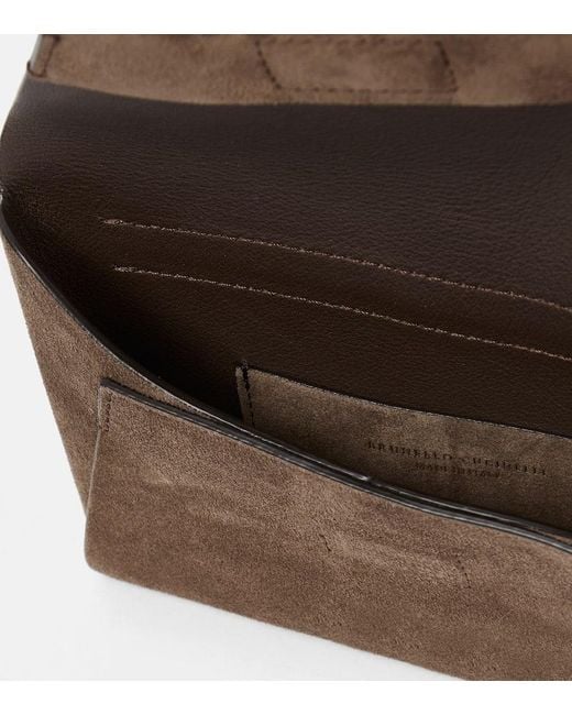 Borsa A Tracolla di Brunello Cucinelli in Brown