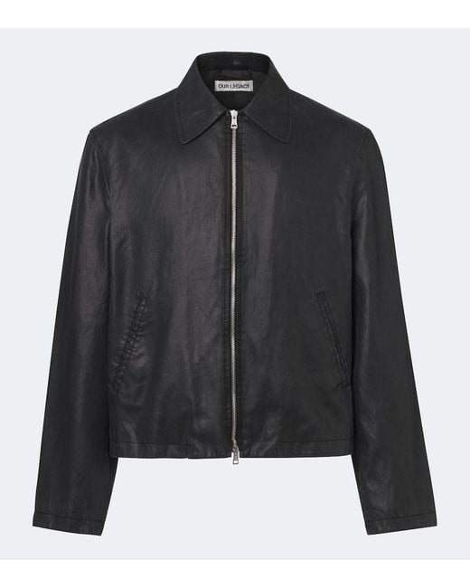 Our Legacy Black Worker Blouson Jacket for men