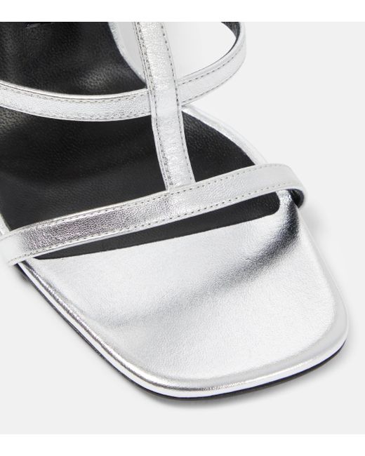 Gucci Horsebit Metallic Leather Sandals