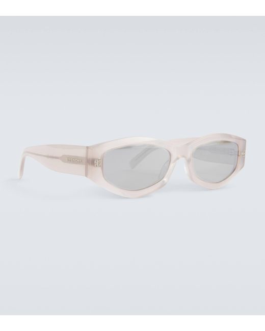 Givenchy White Gv Day Oval Sunglasses for men