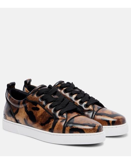 Christian Louboutin Brown Fun Louise Junior Leather Sneakers