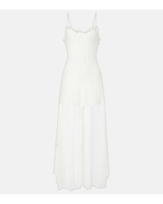 Chloé White Floral Lace Jumpsuit