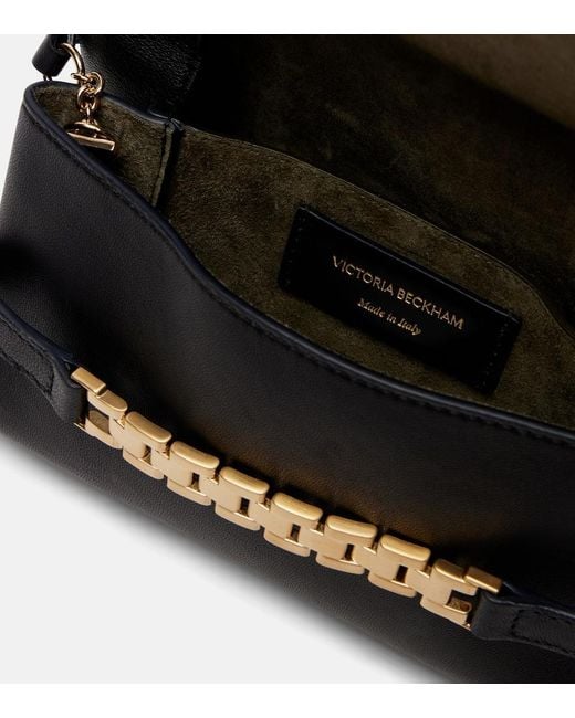 Victoria Beckham Black Chain Mini Leather Shoulder Bag