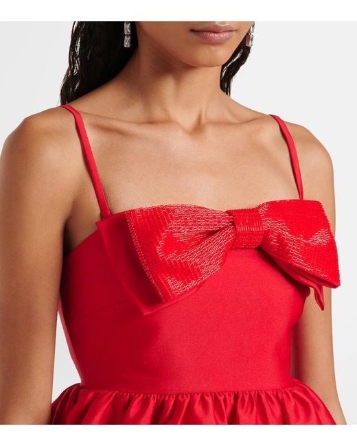 Robe A Noud Self-Portrait en coloris Red