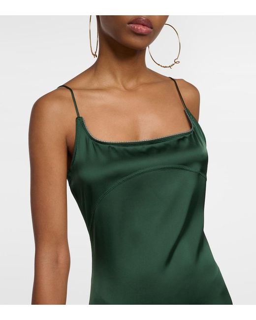 Jacquemus Green Notte Slip Dress