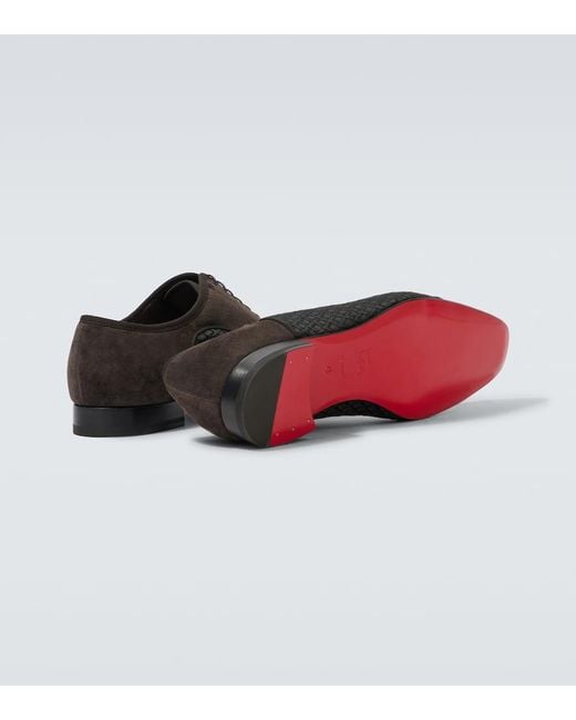 Christian Louboutin Schnuerschuhe Greggo Mit Leder in Black für Herren