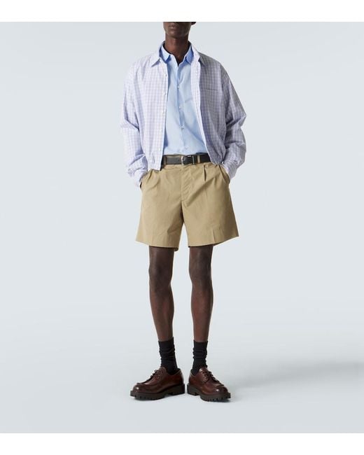 Bermuda di Prada in Natural da Uomo
