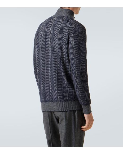 Brunello Cucinelli Pullover Aus Kaschmir in Blue für Herren