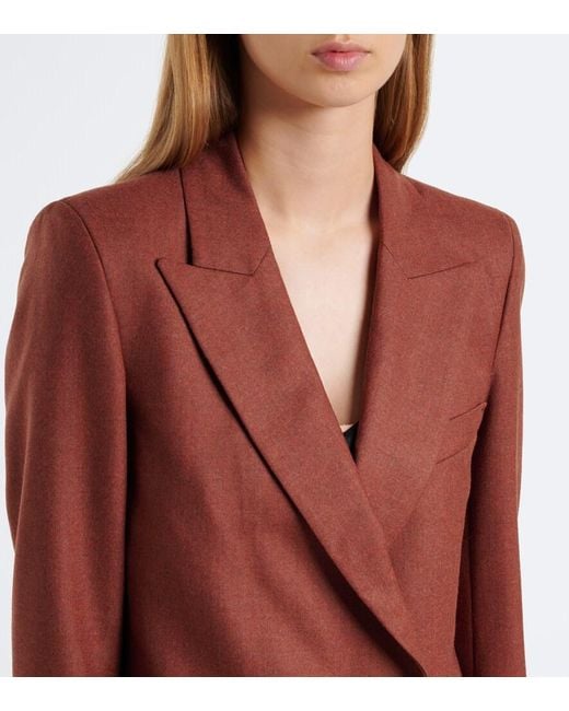 Blazé Milano Red Patea Everyday Wool And Cashmere Blazer