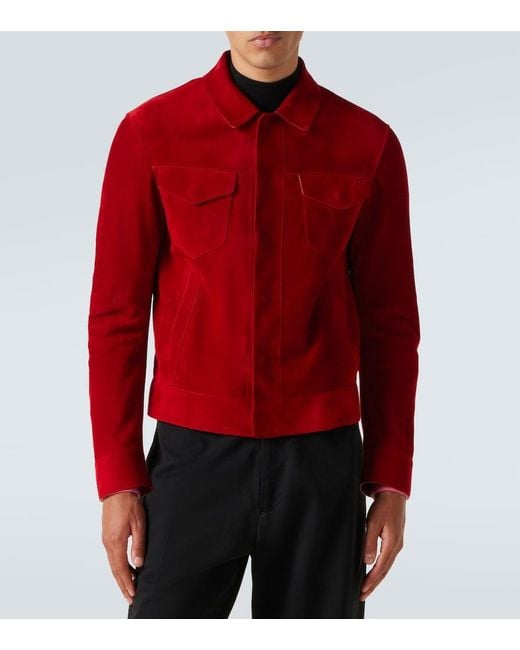 Tom Ford Red Suede Jacket for men
