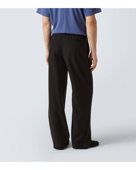 Pantalon Ample Xon En Coton Et Soie The Row pour homme en coloris Black
