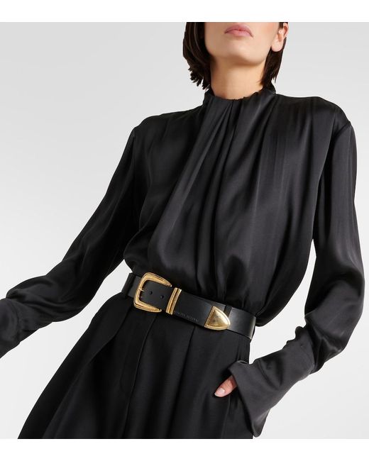 Magda Butrym Black Leather Belt