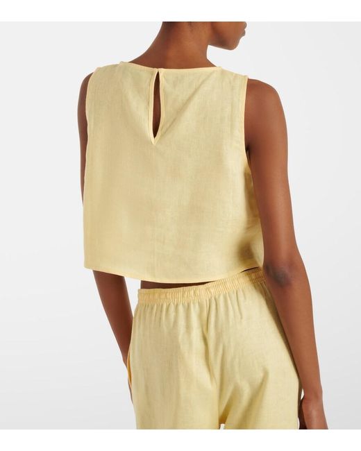 Asceno Natural Kobe Linen Top