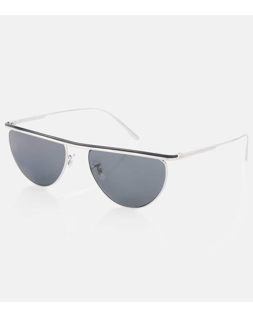 Khaite Gray X Oliver Peoples Flat-Top Sunglasses