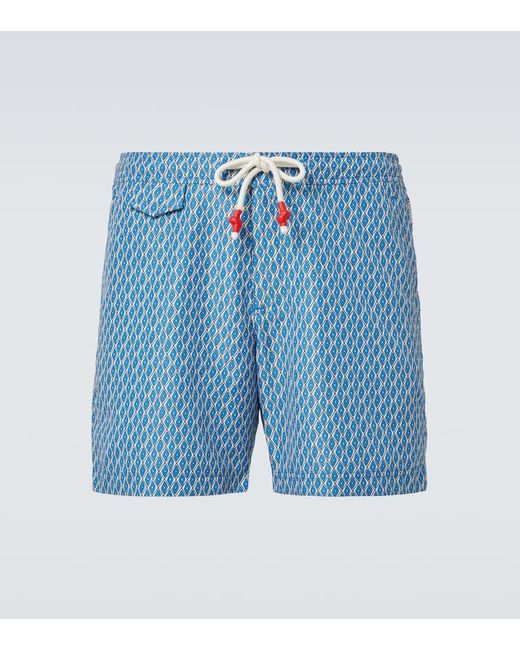 Orlebar Brown Blue Standard Terazzo Swim Trunks for men