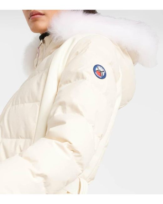 Yves Salomon Natural Shearling-trimmed Down Ski Jacket