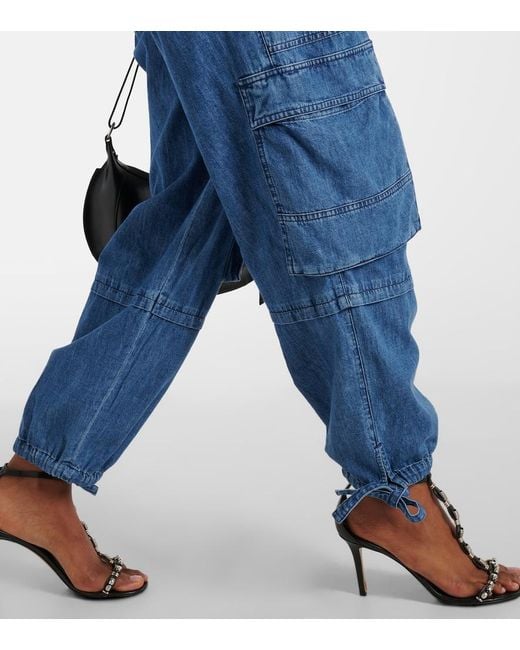 Isabel Marant Blue Idany Denim Jumpsuit
