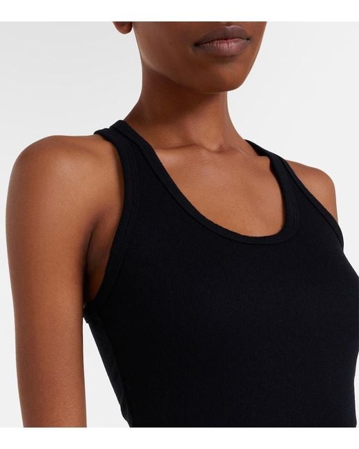 Agolde Black Jersey Bodysuit