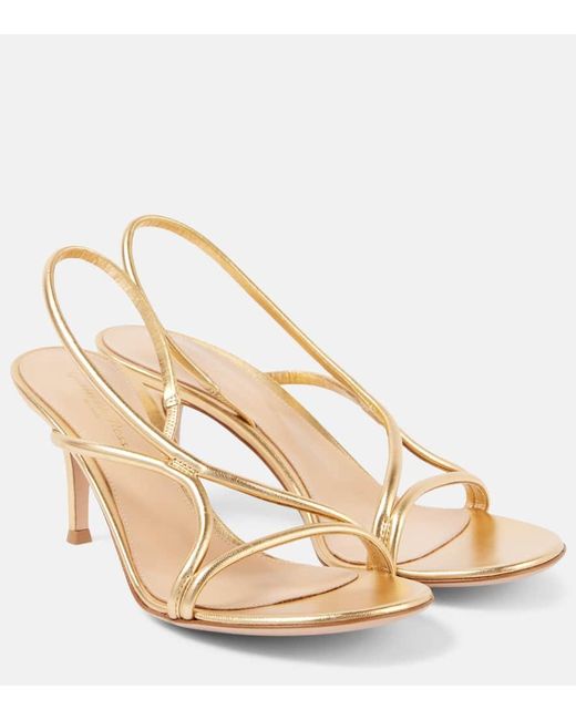 Sandales En Cuir Metallise Gianvito Rossi en coloris Metallic