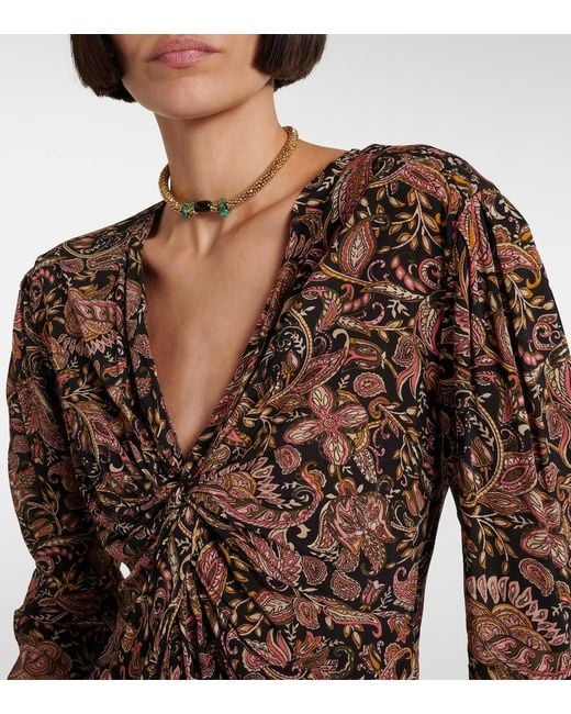 Isabel Marant Brown Zekia Top