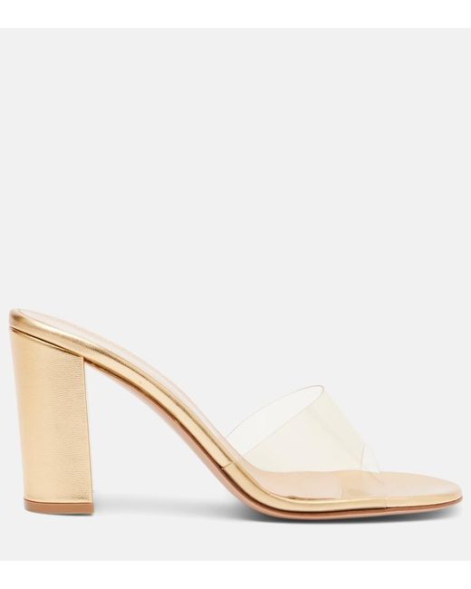Gianvito Rossi Natural 85 Pvc Mules