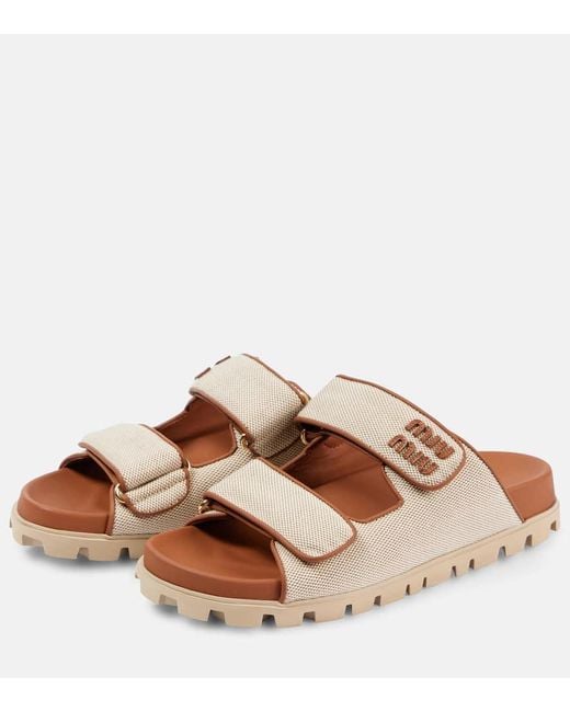 Sandali di Miu Miu in Brown