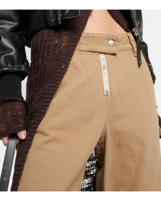 Pantalon cargo Potinal en coton Acne en coloris Natural