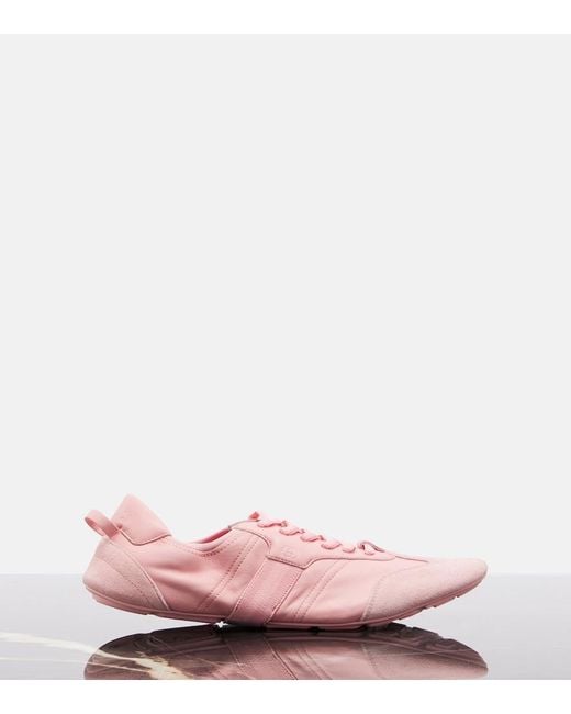 Gucci Pink Flex Leather Sneakers