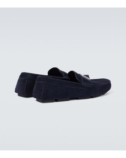Dolce & Gabbana Blue Flat Shoes for men