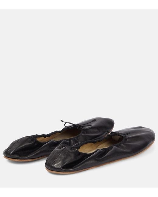Bailarinas De Piel The Row de color Black