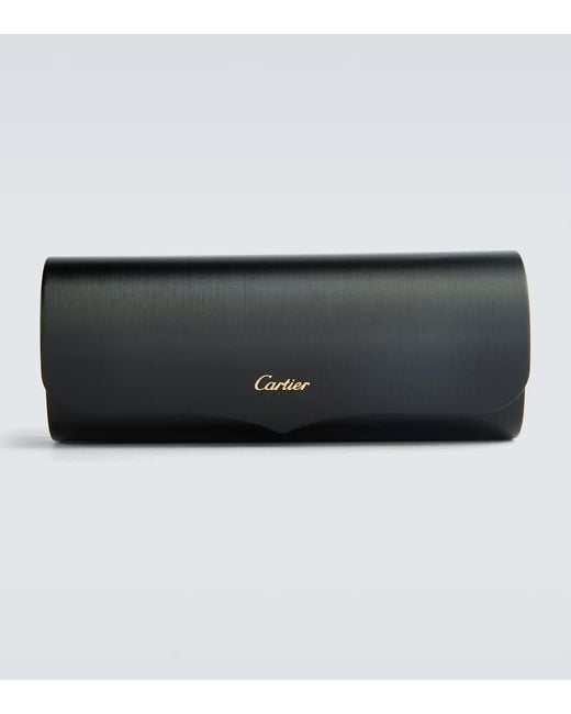 Gafas de sol rectangulares Panthere de Cartier Cartier de hombre de color Metallic