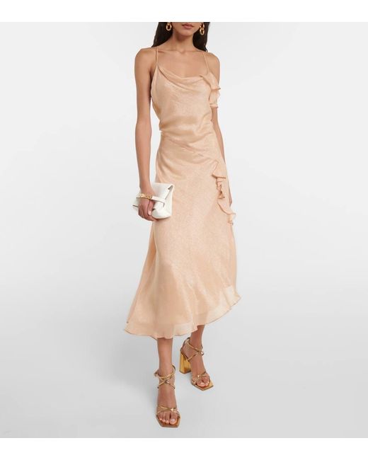 【VICTORIA BECKHAM】Bias Cami Lurex ツイル スリップドレス VICTORIA BECKHAM】Bias Cami Lurex ツイル スリップドレス