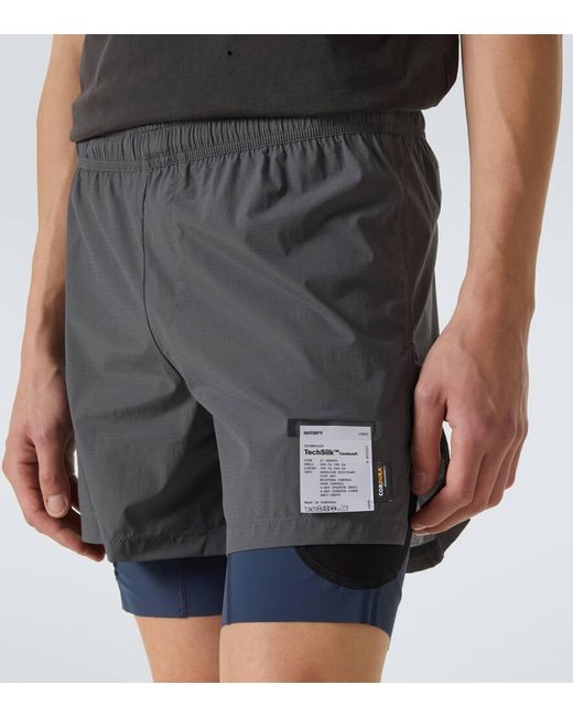 Shorts Techsilk Cordura Satisfy de hombre de color Gray