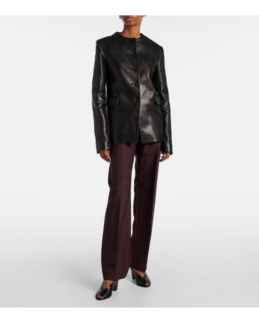 Khaite Brown Mules Cloak 75 Aus Leder